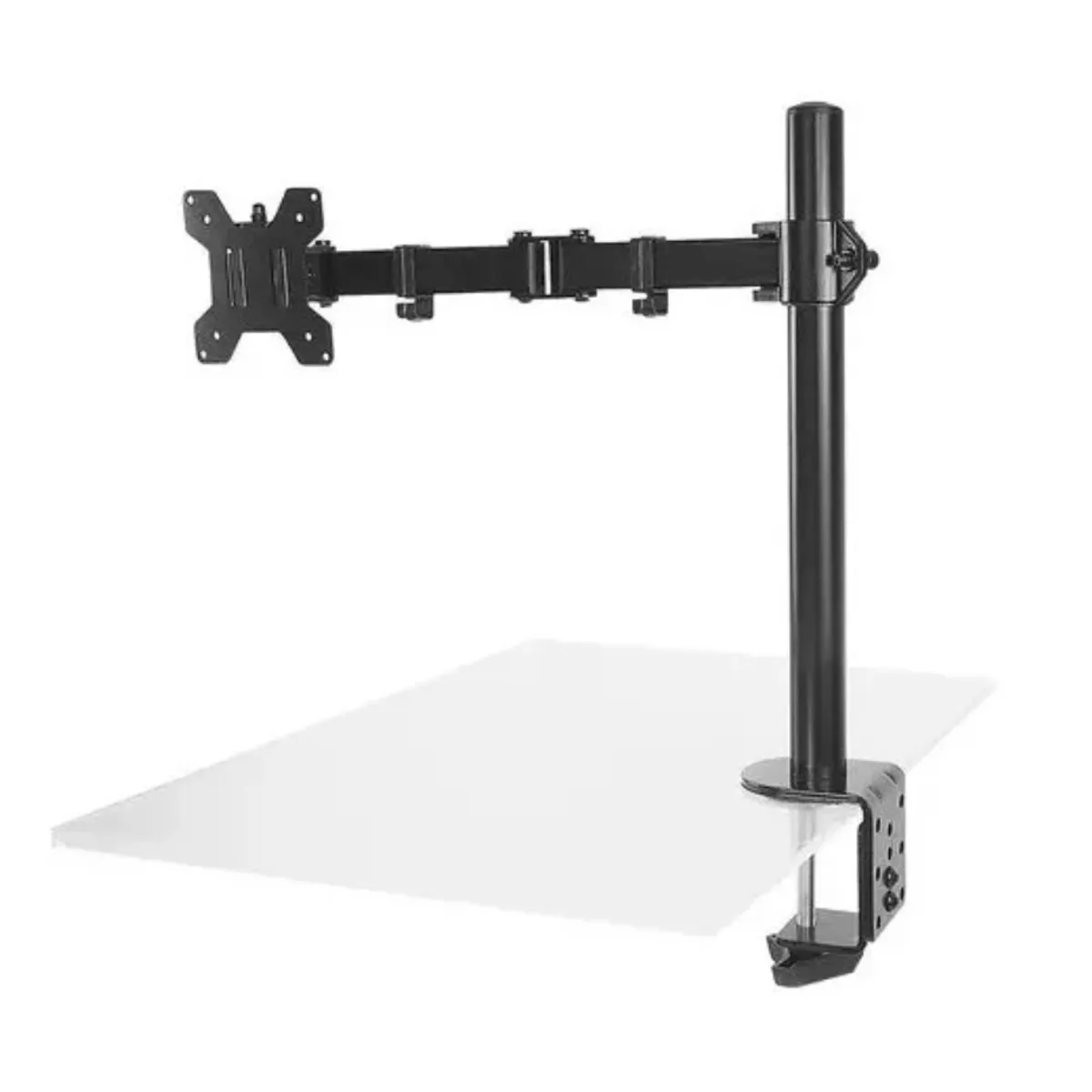 GENERICO - Soporte Un Brazo Monitor 13 A 27 Base Ajustable Articulado