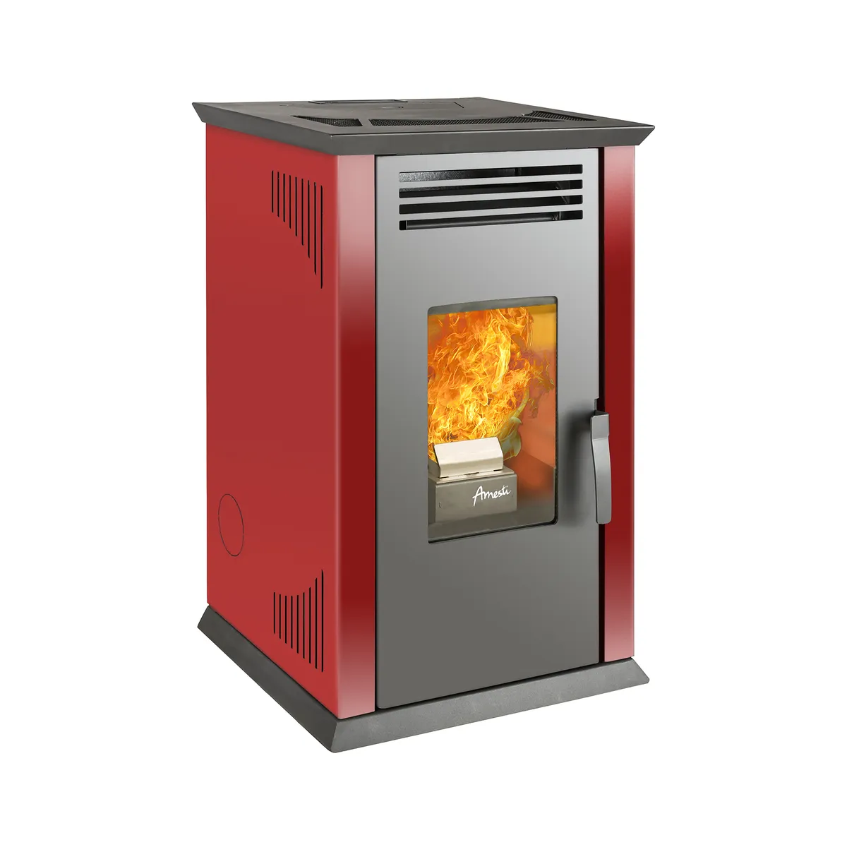 AMESTI - Calefactor a Pellet Amesti Italy 8100 plus Rojo