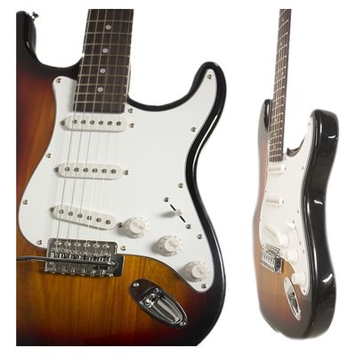 Imagen 2 del producto Combo Guitarra Electrica Stratocaster Café + Amplificador