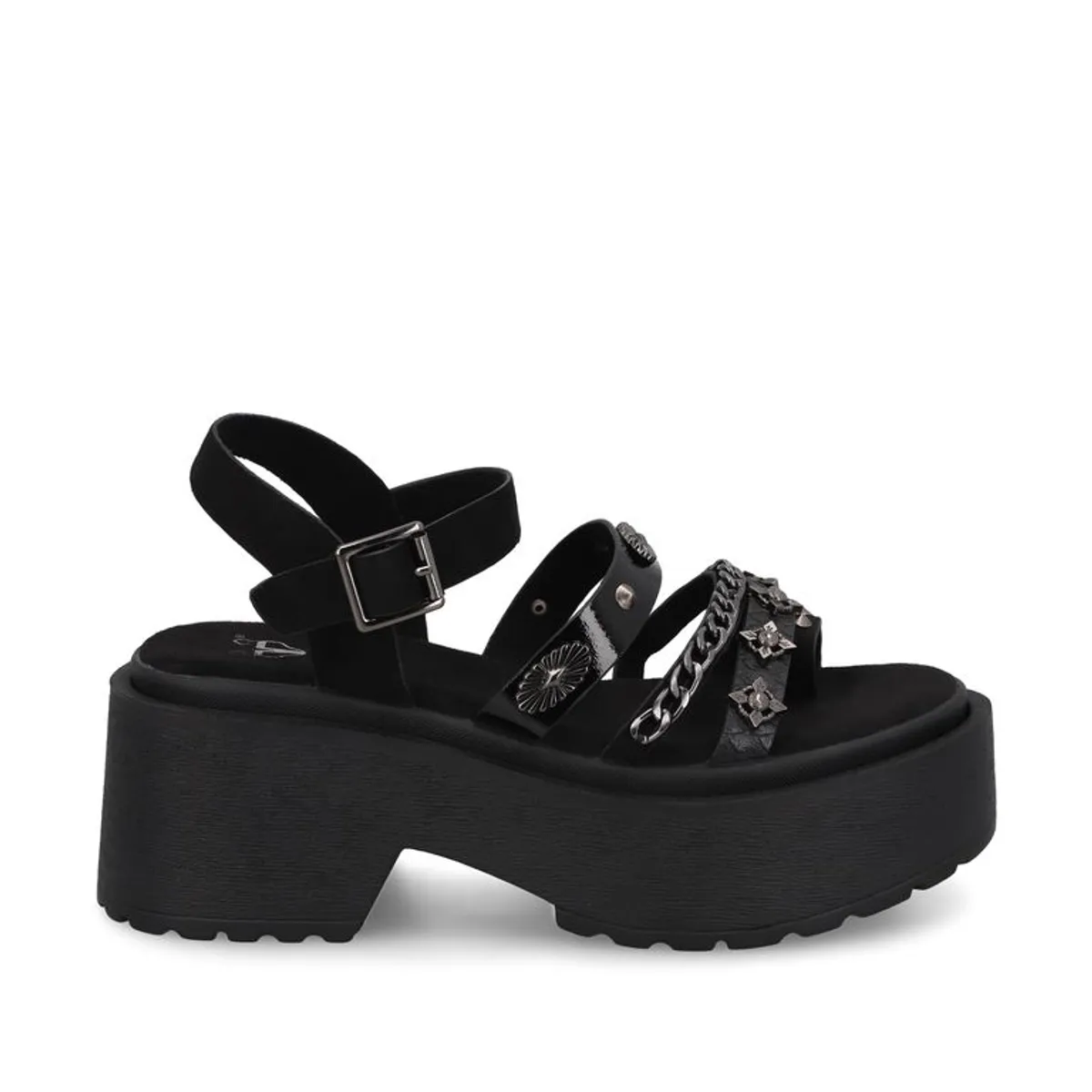 GOTTA - Sandalia Negra  Mujer 45982