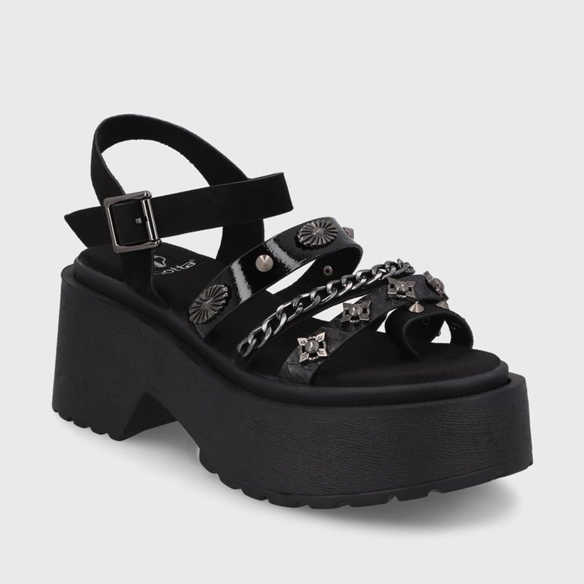 GOTTA - Sandalia Negra  Mujer 45982