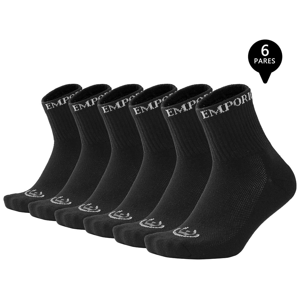 GIOVACCHINO - Pack de 6 Calcetines Cortos Deportivos Mujer