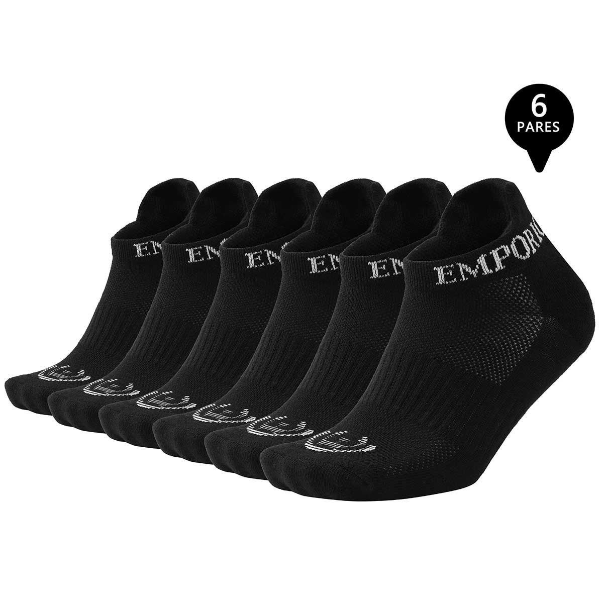 GIOVACCHINO - Pack de 6 Calcetines Tobilleros Deportivos Mujer