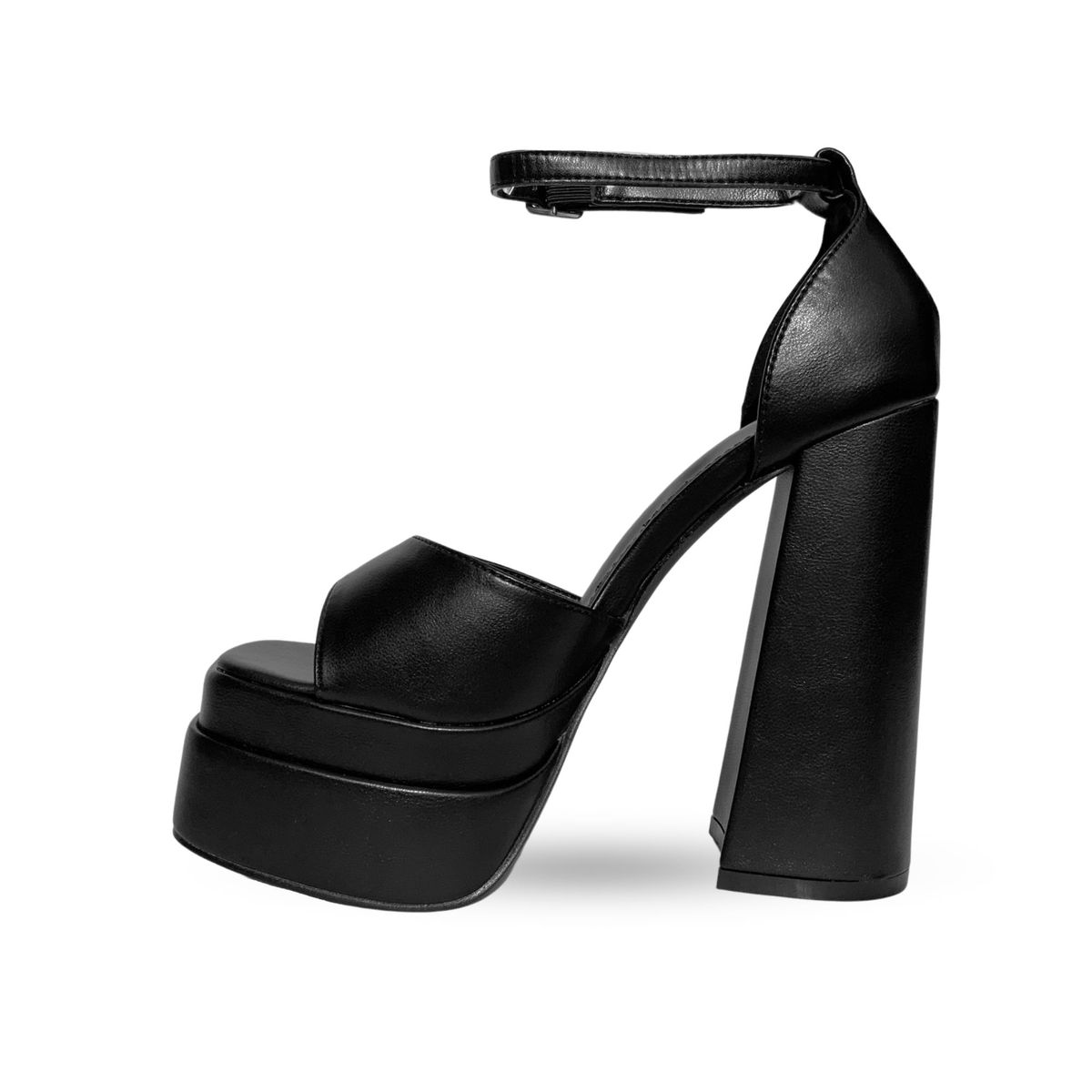 APOSTOL - Sandalia Taco Alto Cloe Negro Bella Moda