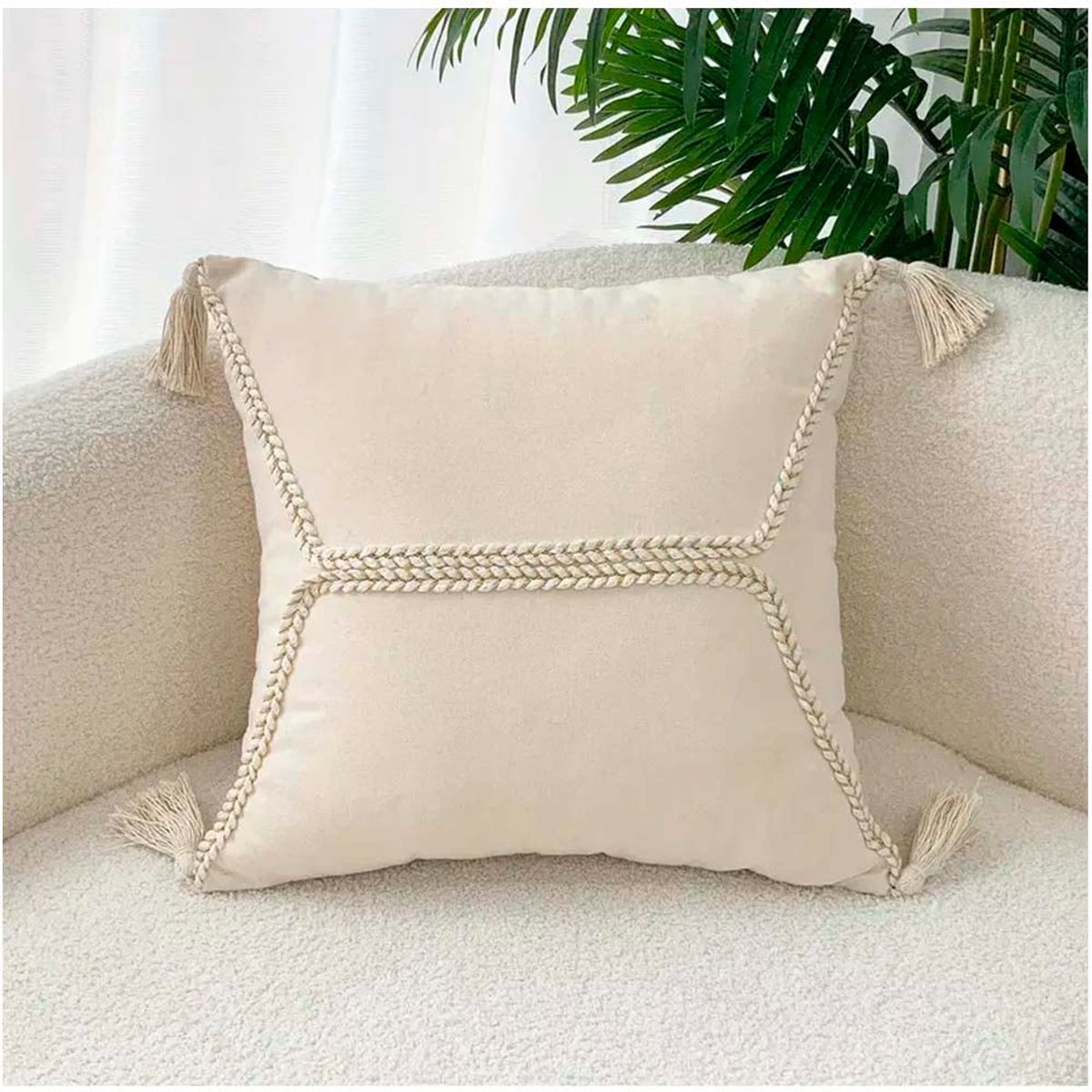 GENERICO - Pack de Fundas De Cojin Decorativa Diseño Boho 45x45 Cm