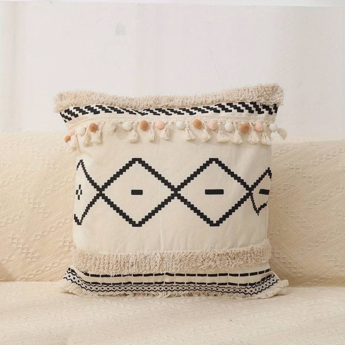 GENERICO - Pack de Fundas De Cojin Decorativa Diseño Boho 45x45 Cm