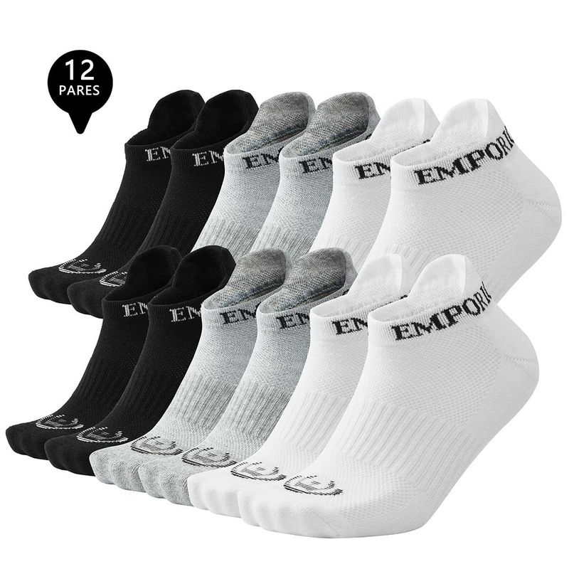 GIOVACCHINO - Pack de 12 Calcetines Tobilleros Deportivos Mujer
