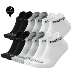 GIOVACCHINO - Pack de 12 Calcetines Tobilleros Deportivos Mujer