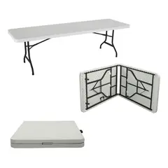 JARDIMEX - Mesa Plegable Tipo Portafolio 244m Largo Jardin