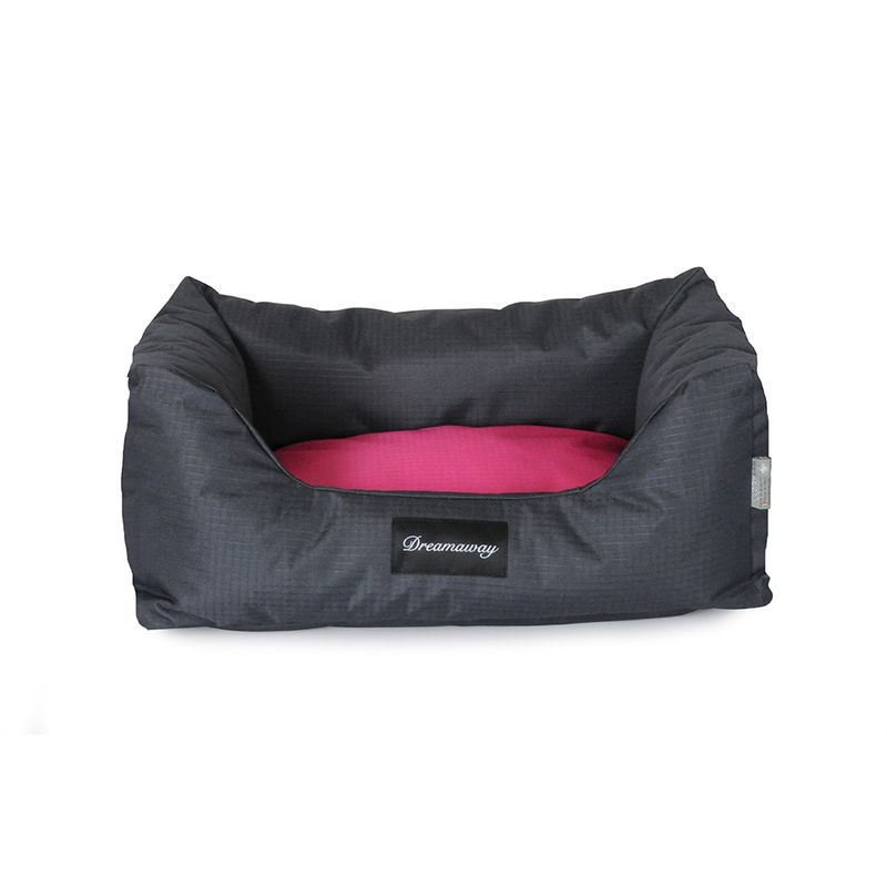 FABOTEX - Cama Fabotex Dreamaway Boston GrisFucsia 80x67x22