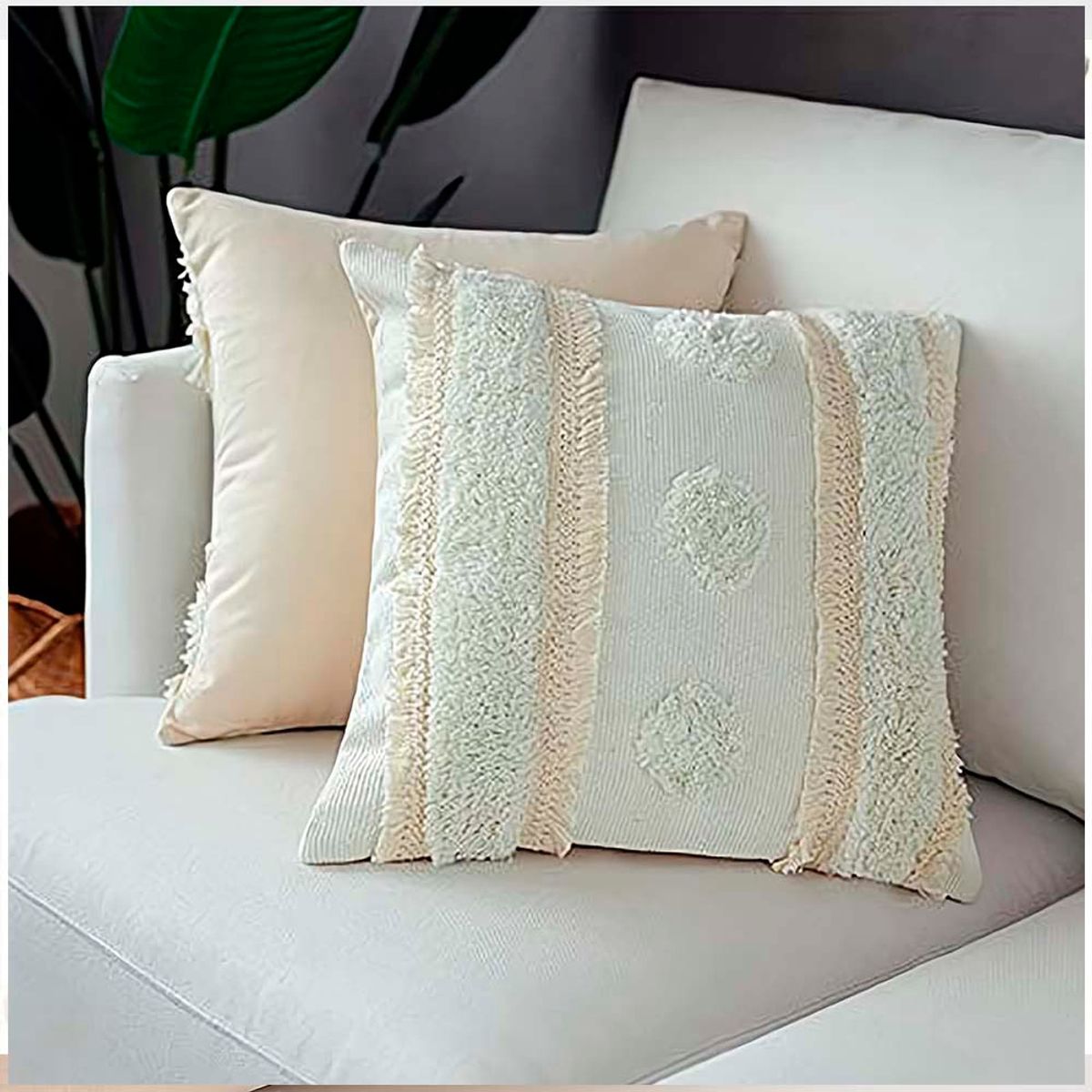 GENERICO - Pack de Fundas De Cojin Decorativa Diseño Boho 45x45 Cm