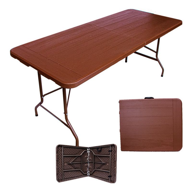 JARDIMEX - Mesa Plegable Tipo Maleta 180 Cm Jardimex