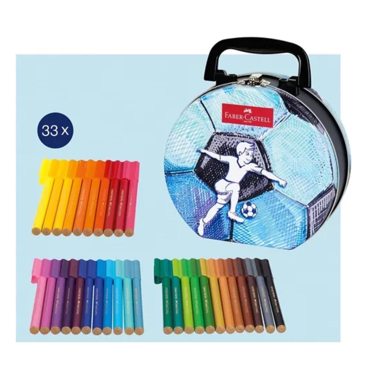 FABER-CASTELL - Faber Castell Marcadores Connector FUTBOL 33 Unidades