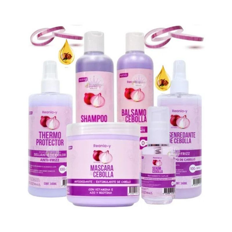GENERICO - Shampoo Kit De Cebolla Crecimiento Capilar Anticaida Hidrata