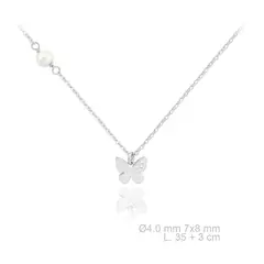 MASSE GIOIELLI - Collar Toscana Masse Plata Italiana bañada en Rodio