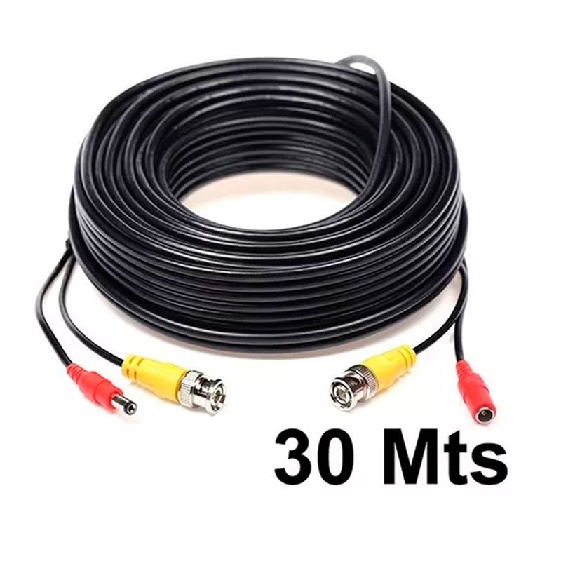 OFERTABKN - Cable Para Camaras Seguridad Cctv Video Y Poder Bnc 30 Mts