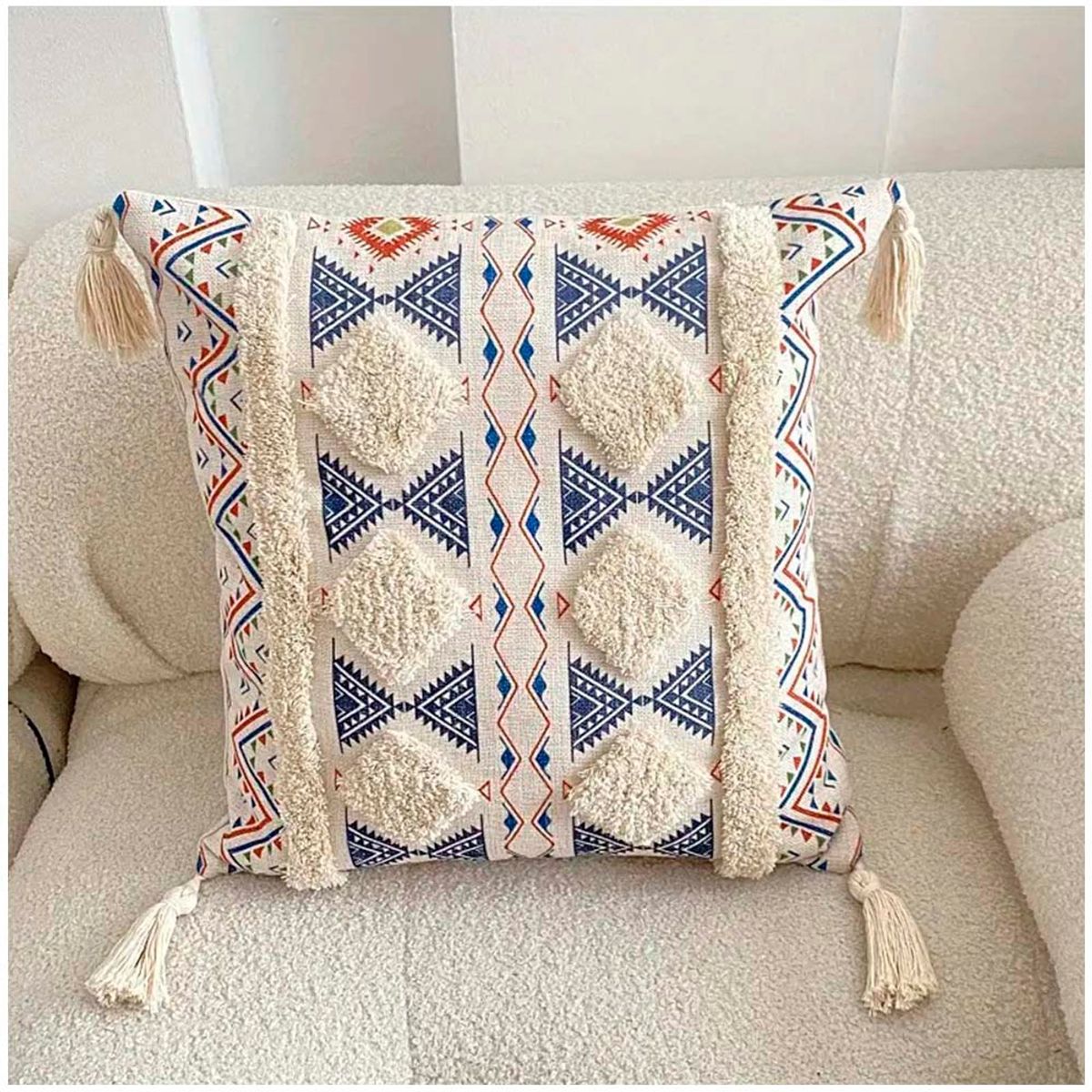 GENERICO - Pack de Fundas De Cojin Decorativa Diseño Boho 45x45 Cm 088