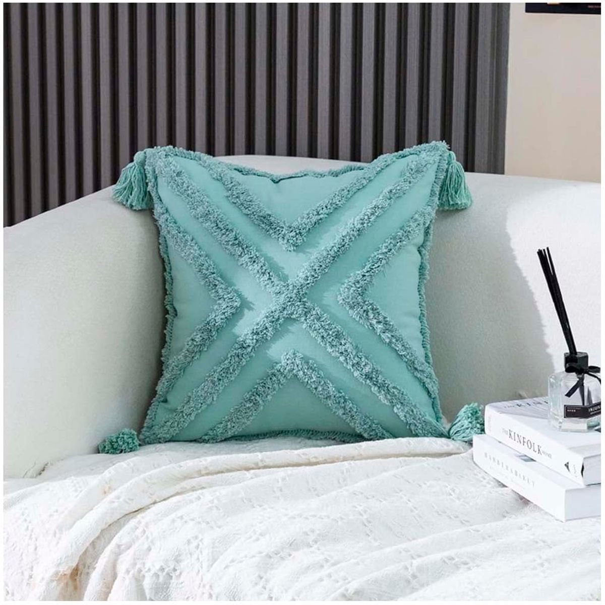 GENERICO - Pack de Fundas De Cojin Decorativa Diseño Boho 45x45 Cm 069