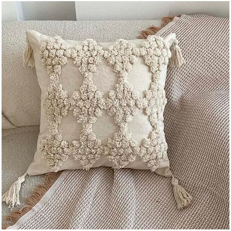 GENERICO - Pack de Fundas De Cojin Decorativa Diseño Boho 45x45 Cm 086