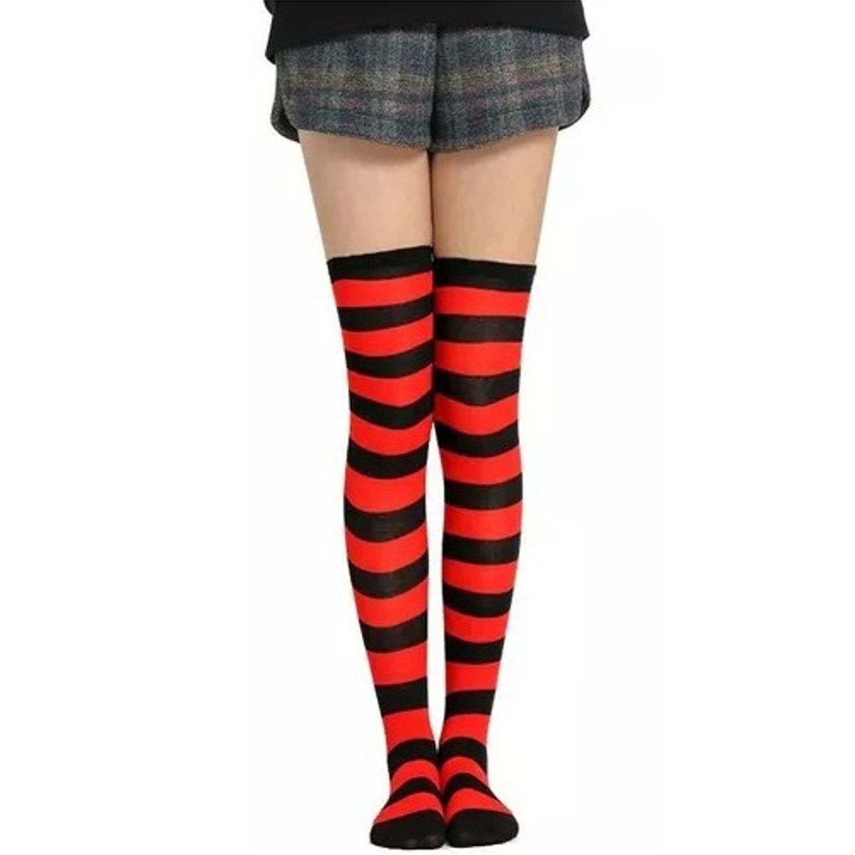 GARSIL - Calcetas Bucaneras Tipo Panty Elasticada Para Mujer - Diseño Rayas