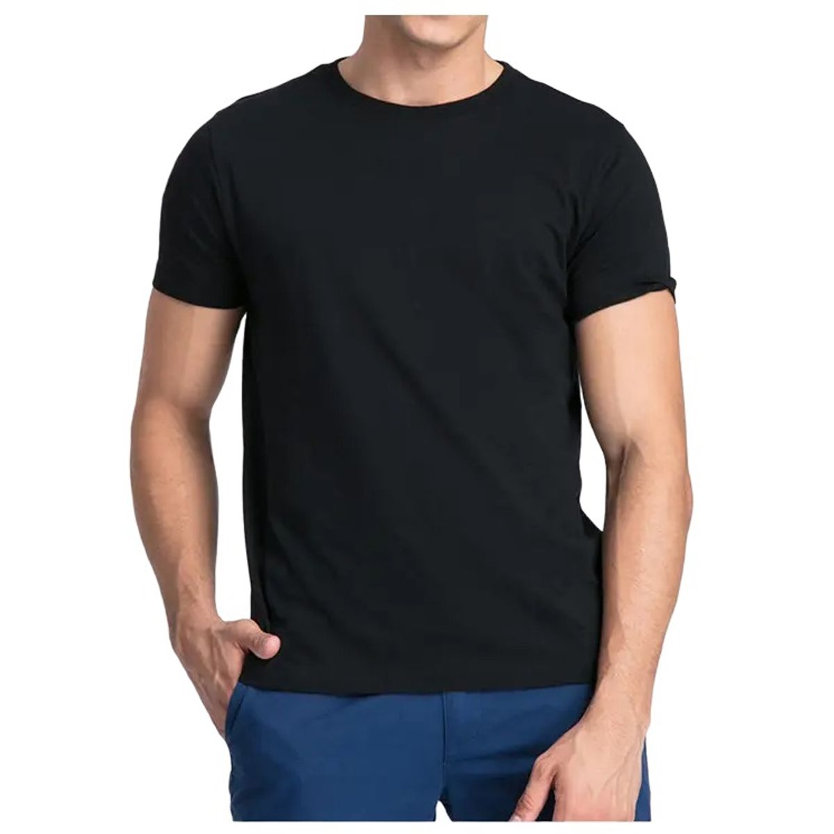 GARSIL - Polera De Algodon Manga Corta Para Hombre  - Cuello Redondo