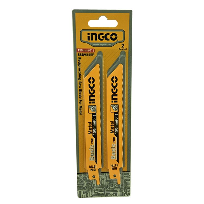 INGCO - Set Repuesto Hoja Para Sierra Sable Metal 2 Piezas Ingco