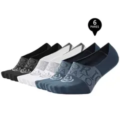 GIOVACCHINO - Pack de 6 Calcetines Invisibles Deportivos Hombre Premium