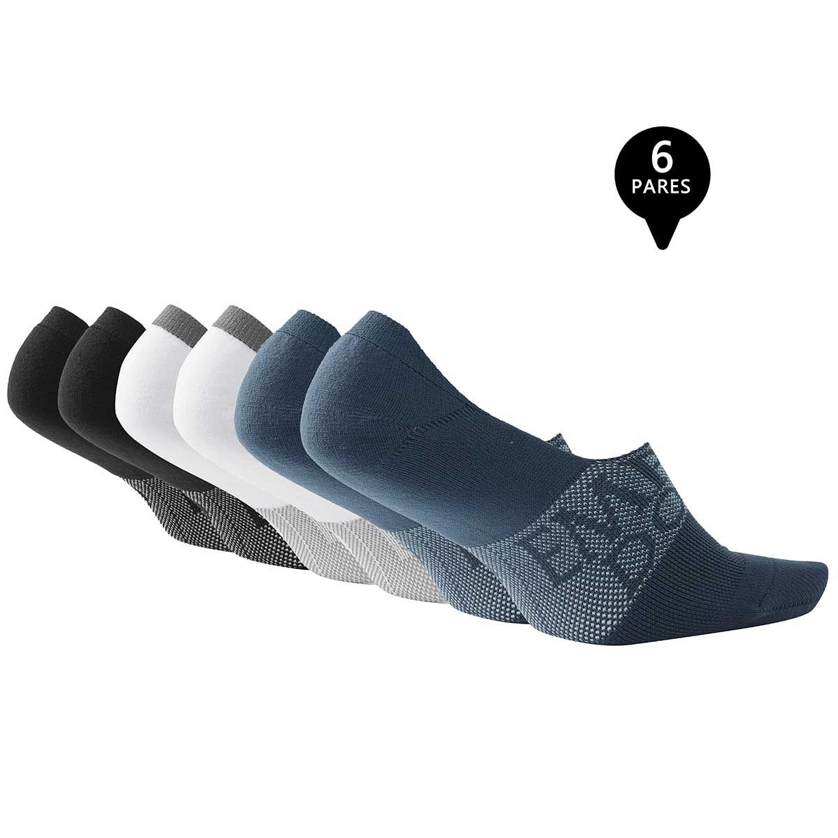 GIOVACCHINO - Pack de 6 Calcetines Invisibles Deportivos Hombre Premium