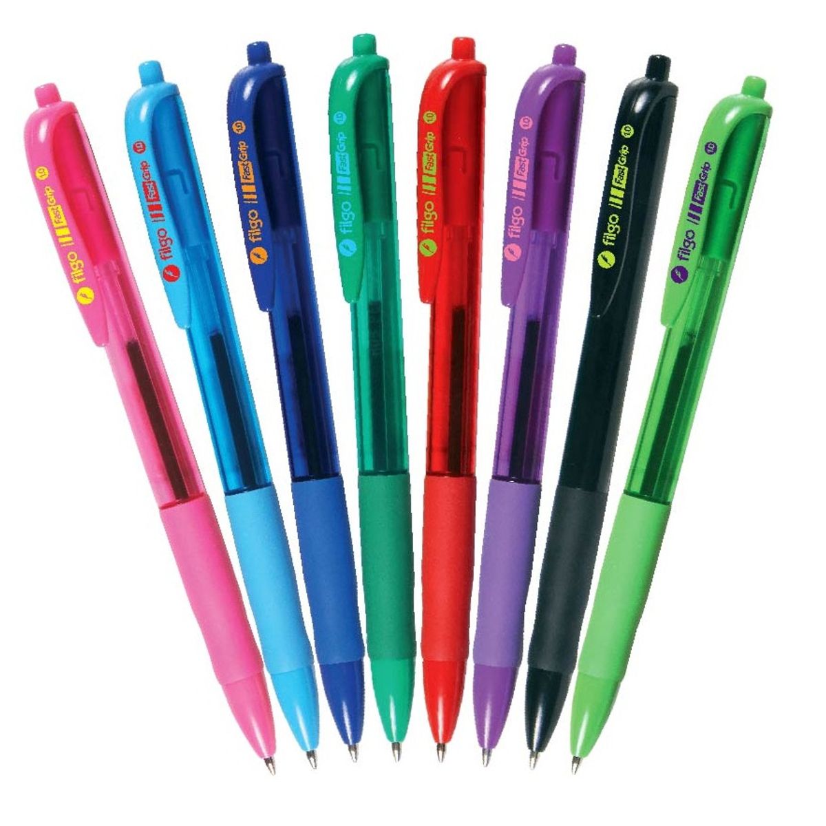 FILGO - Lápiz pasta Retractil con grip punta media 1.0mm FastGrip