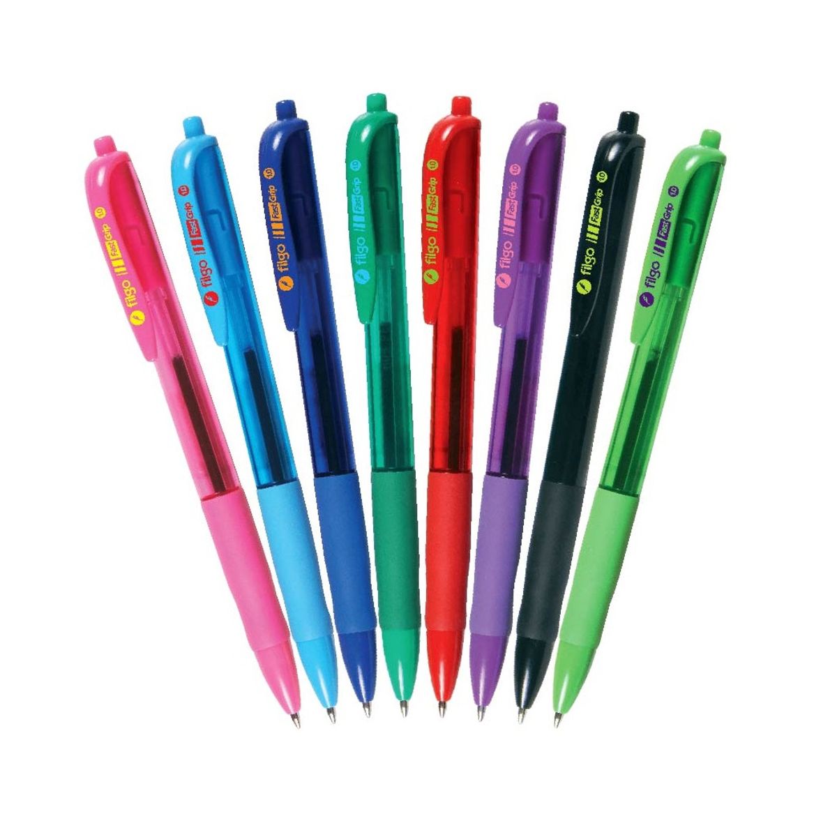 FILGO - Lápiz pasta Retractil con grip punta media 1.0mm FastGrip