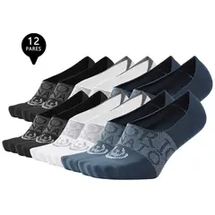 GIOVACCHINO - Pack de 12 Calcetines Invisibles Deportivos Hombre Premium
