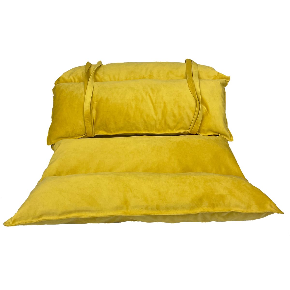 WALTHER - Cojín Pad felpa amarillo ocre