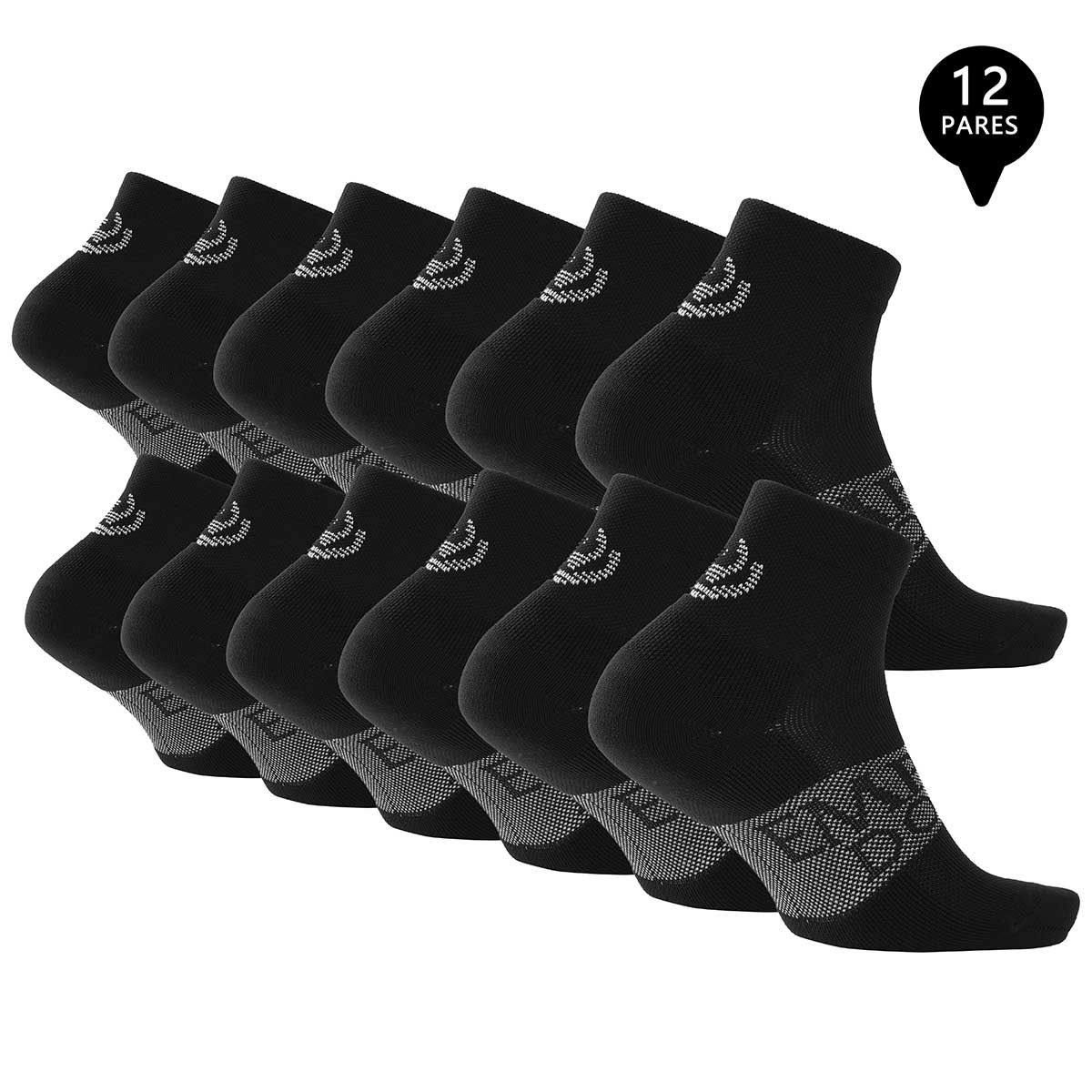 GIOVACCHINO - Pack de 12 Calcetines Cortos Deportivos Hombre Premium