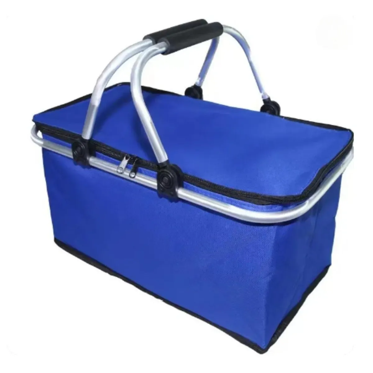 AUCKLAND OUTDOOR - Bolso Termico Plegable Azul Rey Cooler Canasta Picnic