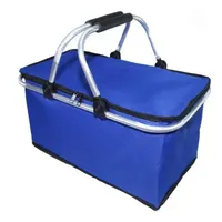 Bolso Termico Plegable Azul Rey Cooler Canasta Picnic