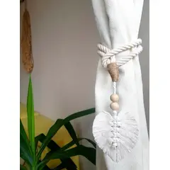 BEIGE - Par Toma Cortinas Hoja en Algodón