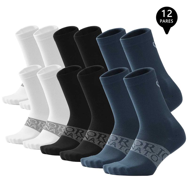 GIOVACCHINO - Pack de 12 Calcetines Largos Deportivos Hombre Premium