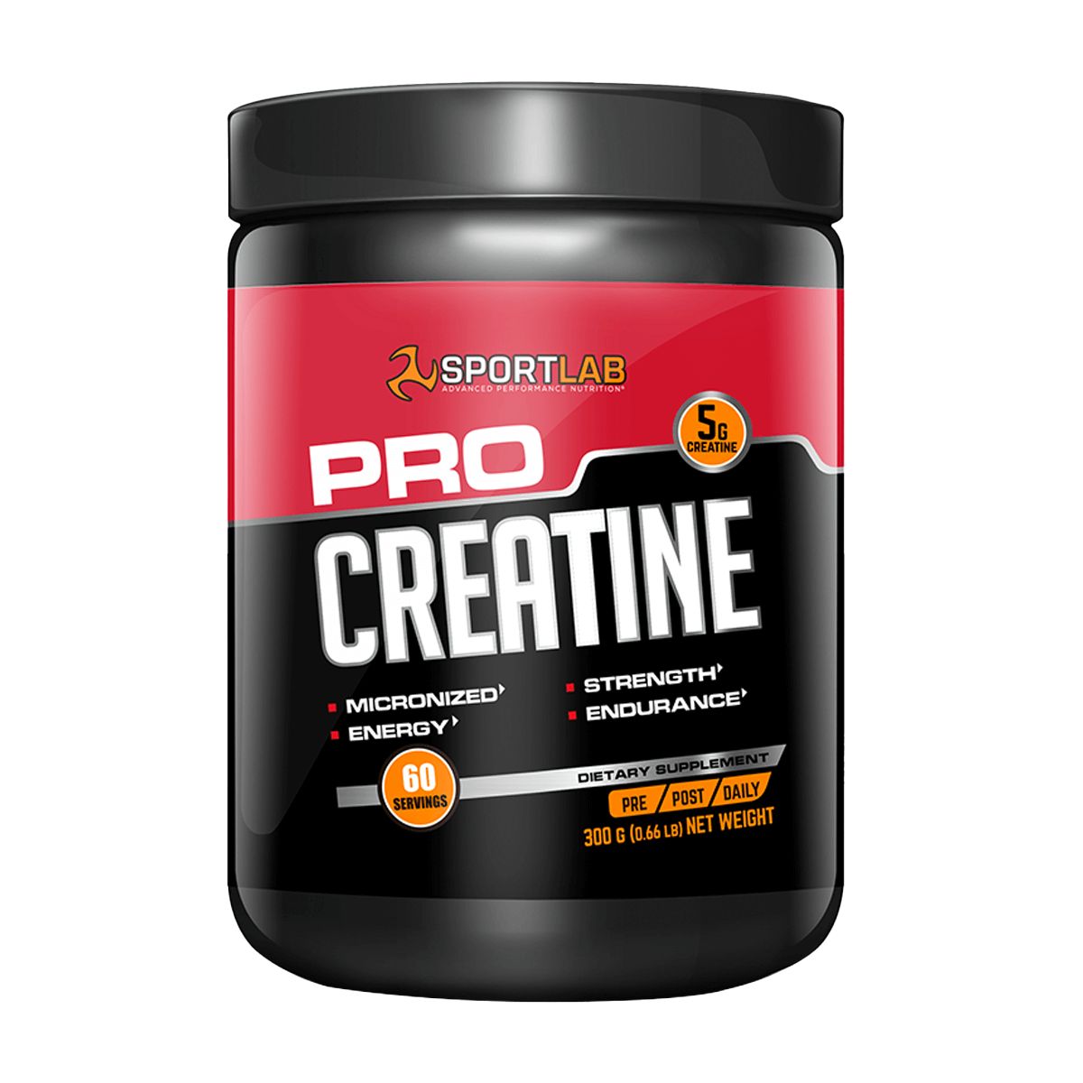 SPORTLAB - Creatine Pro, Creatina (300 gr) - Original