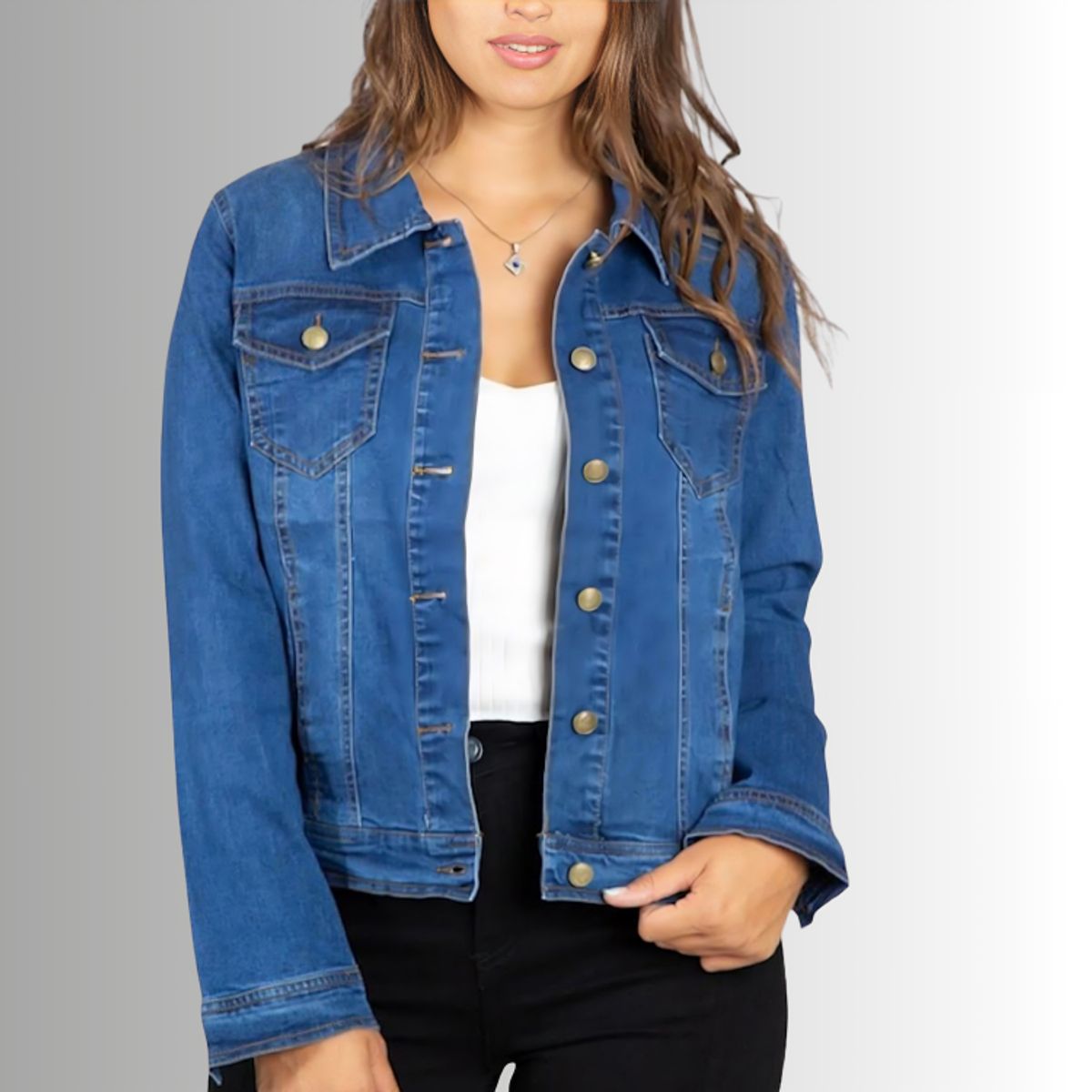 D'JOE - Chaqueta Jeans Mezclilla Colors Mujer