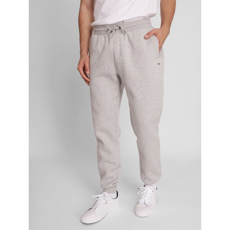 TOMMY HILFIGER - Joggers Flag Logo Gris Tommy Hilfiger