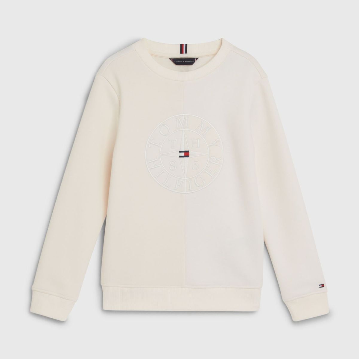 TOMMY HILFIGER - Polerón Con Logo Náutico Blanco Tommy Hilfiger Niño