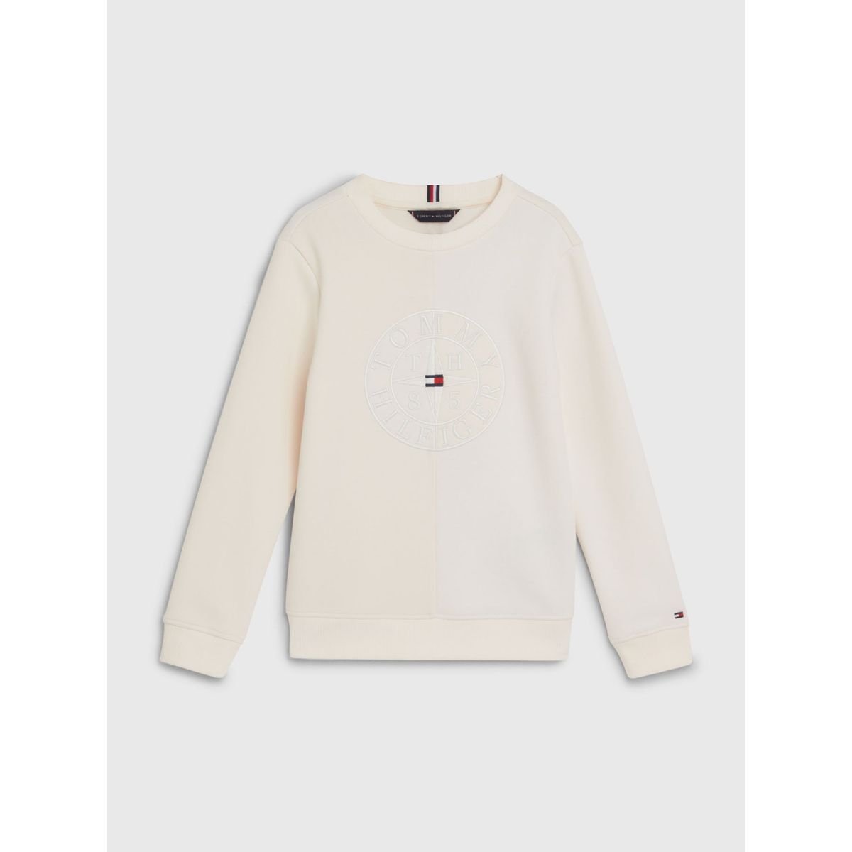 TOMMY HILFIGER - Polerón Con Logo Náutico Blanco Tommy Hilfiger Niño