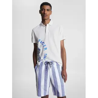 TOMMY HILFIGER - Polo Regular Fit Ink Con Logo Blanco