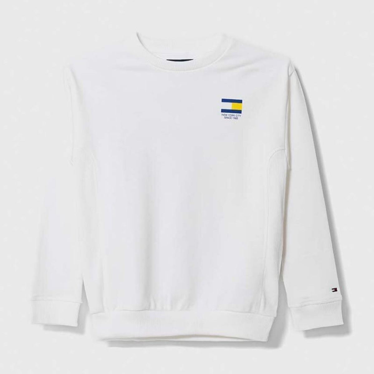 TOMMY HILFIGER - Polerón Multi Flag Logo Blanco Tommy Hilfiger Niño