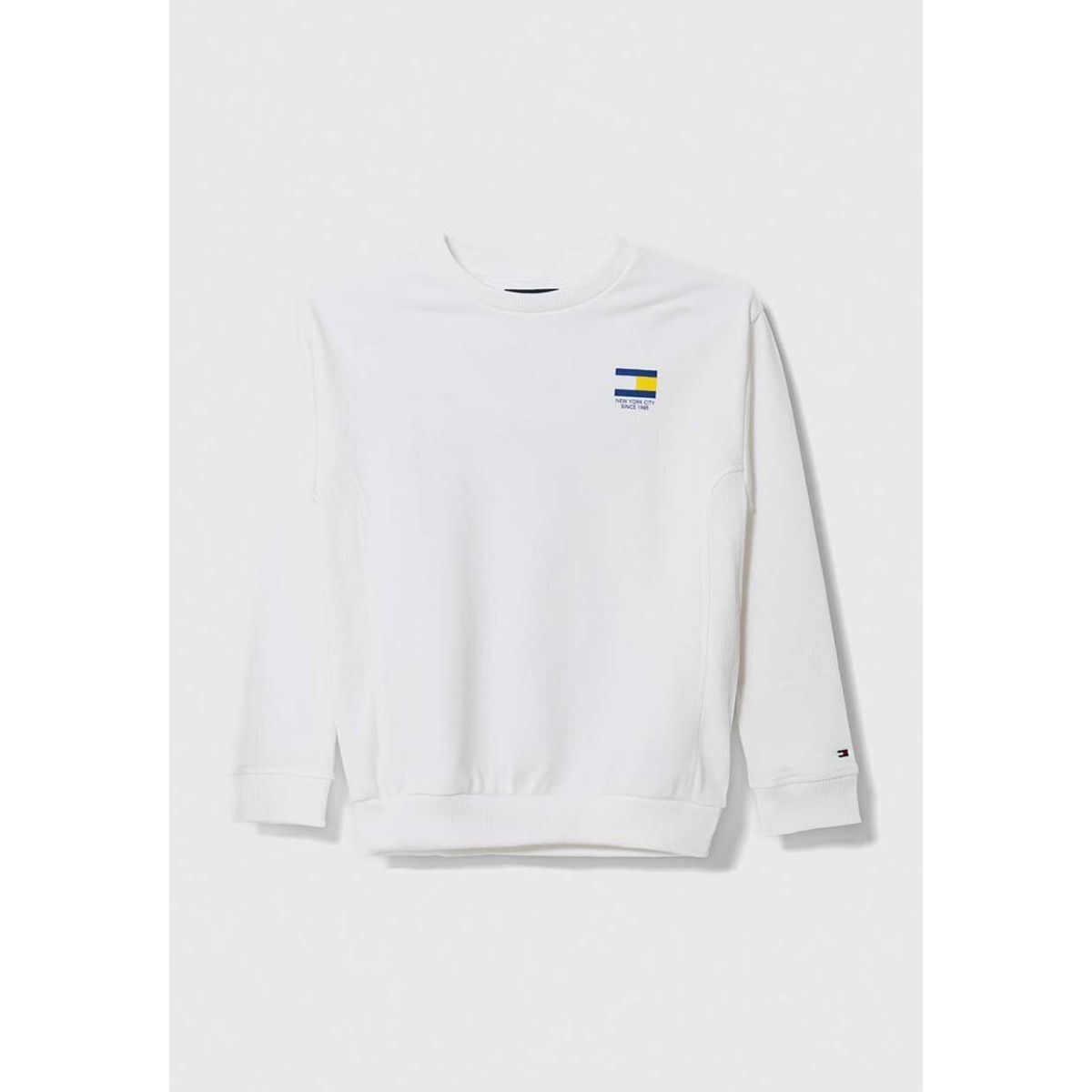 TOMMY HILFIGER - Polerón Multi Flag Logo Blanco Tommy Hilfiger Niño