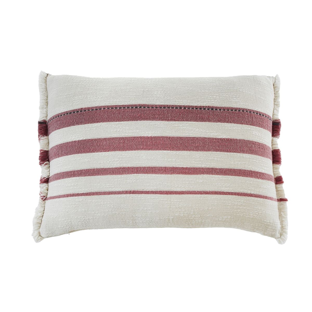 PAMU HOME - Funda de cojín Lotto Burdeo 40x60 cm