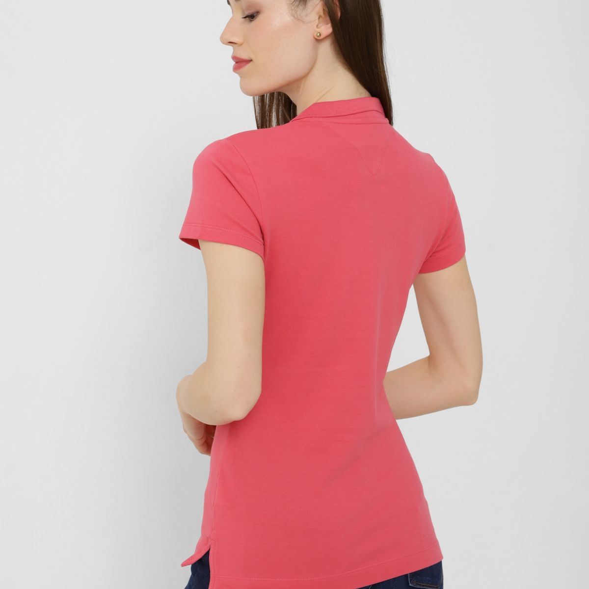 TOMMY HILFIGER - Polo Essential Slim Fit Rosado Tommy Hilfiger