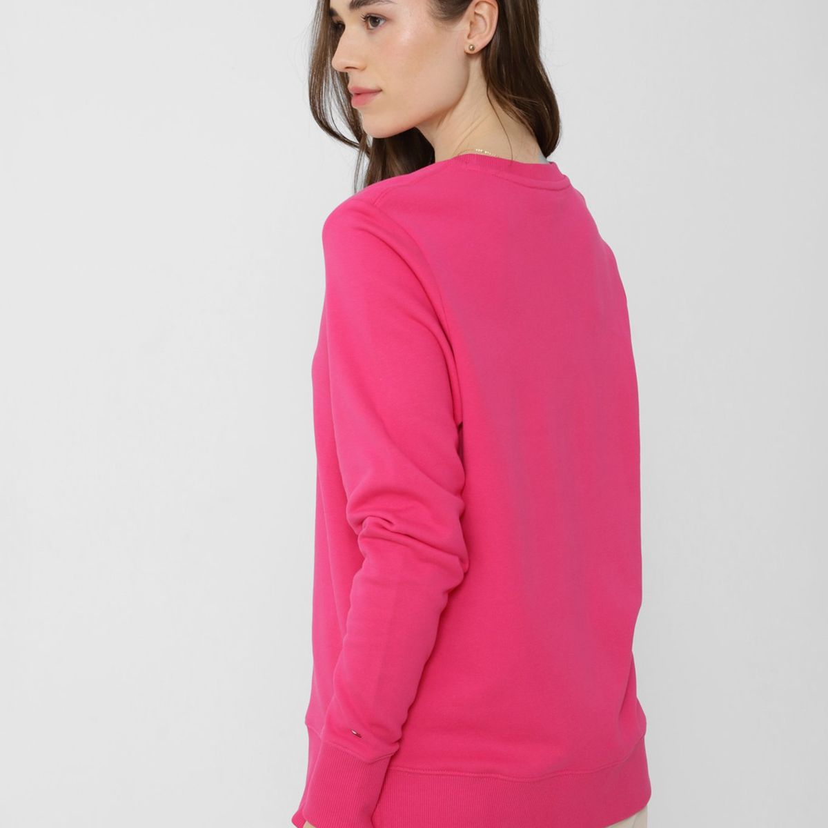 TOMMY HILFIGER - Polerón Collection 1985 Con Logo Rosado Tommy Hilfiger