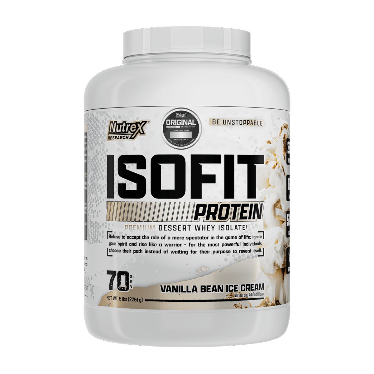 NUTREX RESEARCH - Isofit, Isolate Protein (5 Lb) - VAINILLA