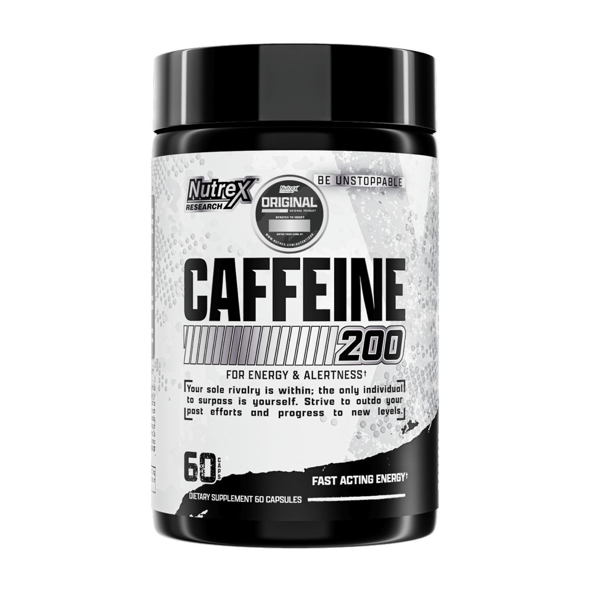 NUTREX RESEARCH - Caffeine 200, Energía (60 caps) - Original